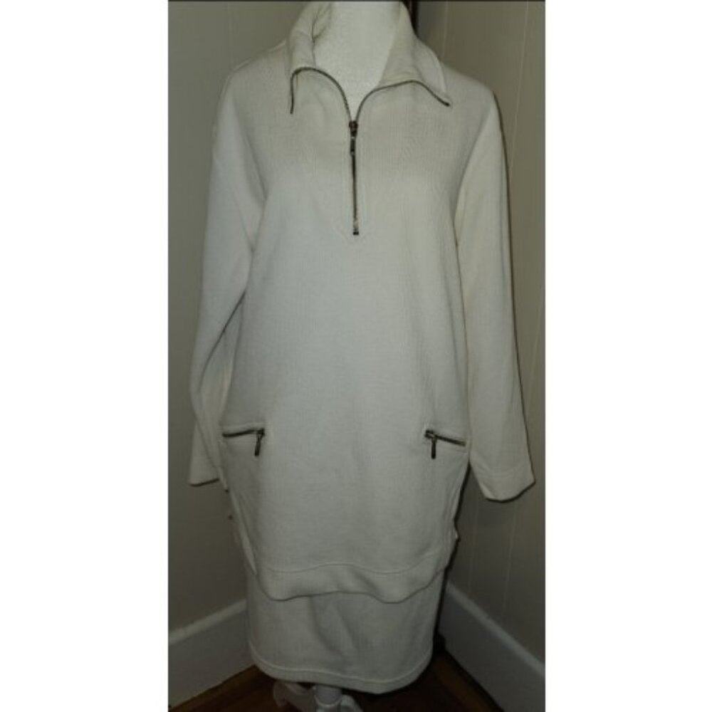 * MODA SPIEGEL Winter White Zip Accent Skirt Set Ladies XL